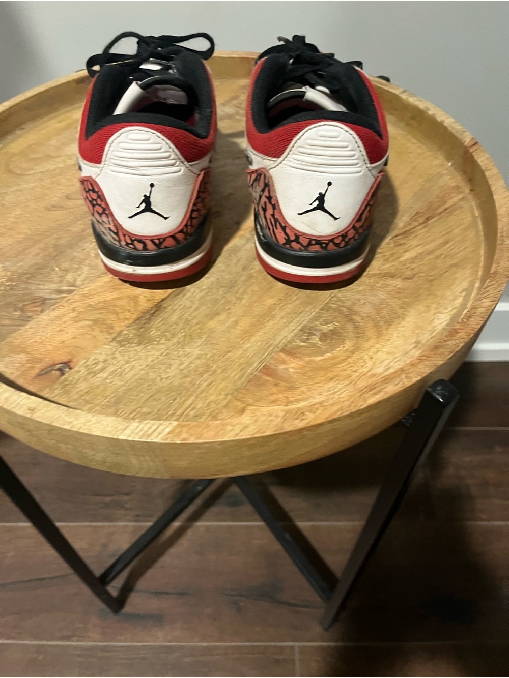 Nike Jordan Kids Red, White and Black Low-Top Sneakers - Picture 3 of 5